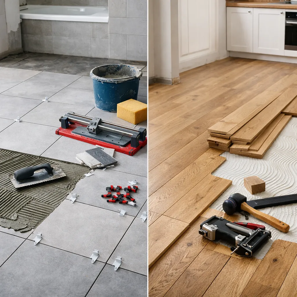 Pose de sols carrelage et parquet à Paris - Perez Carlos